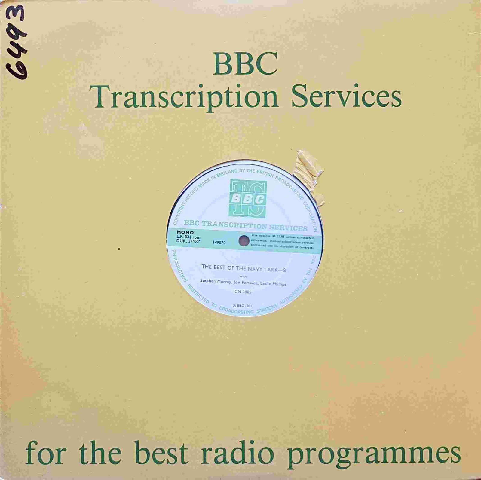 Back cover of CN 3805 4